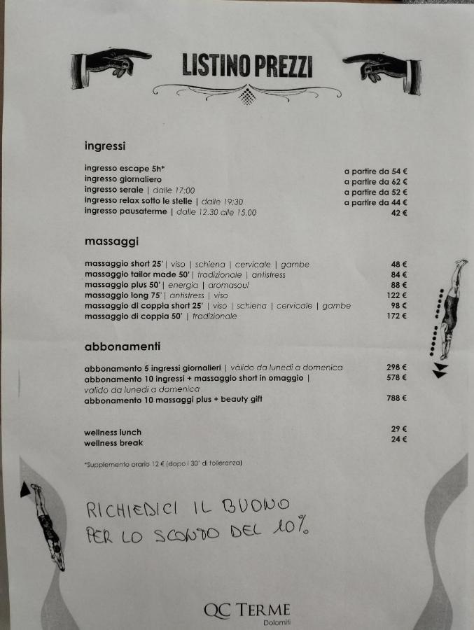 B And B Nonna Rosa Vista Lagorai Capriana Eksteriør billede